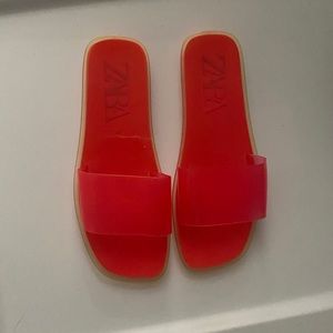 Zara pink sandals